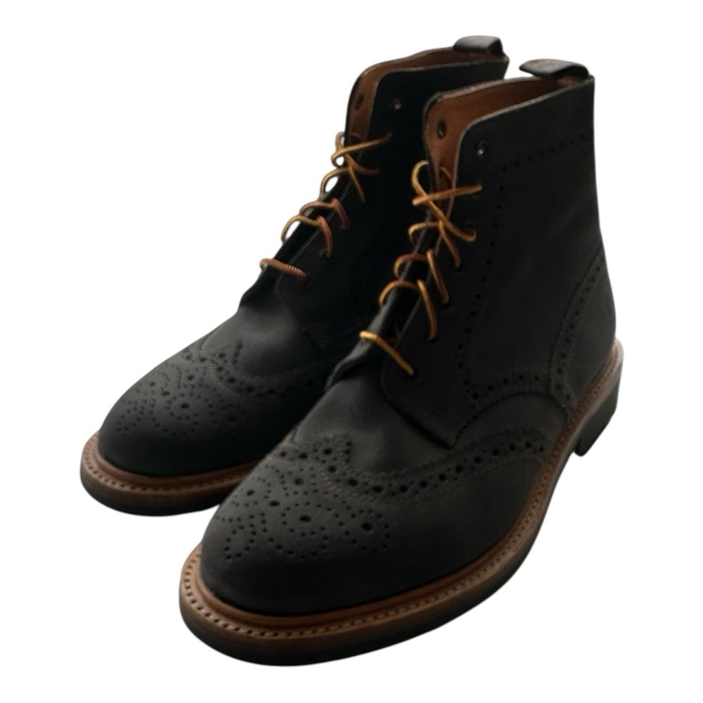 Mark McNairy Gray‎ Suede Men's Wingtip Ankle Boot Size 11 England NWOB